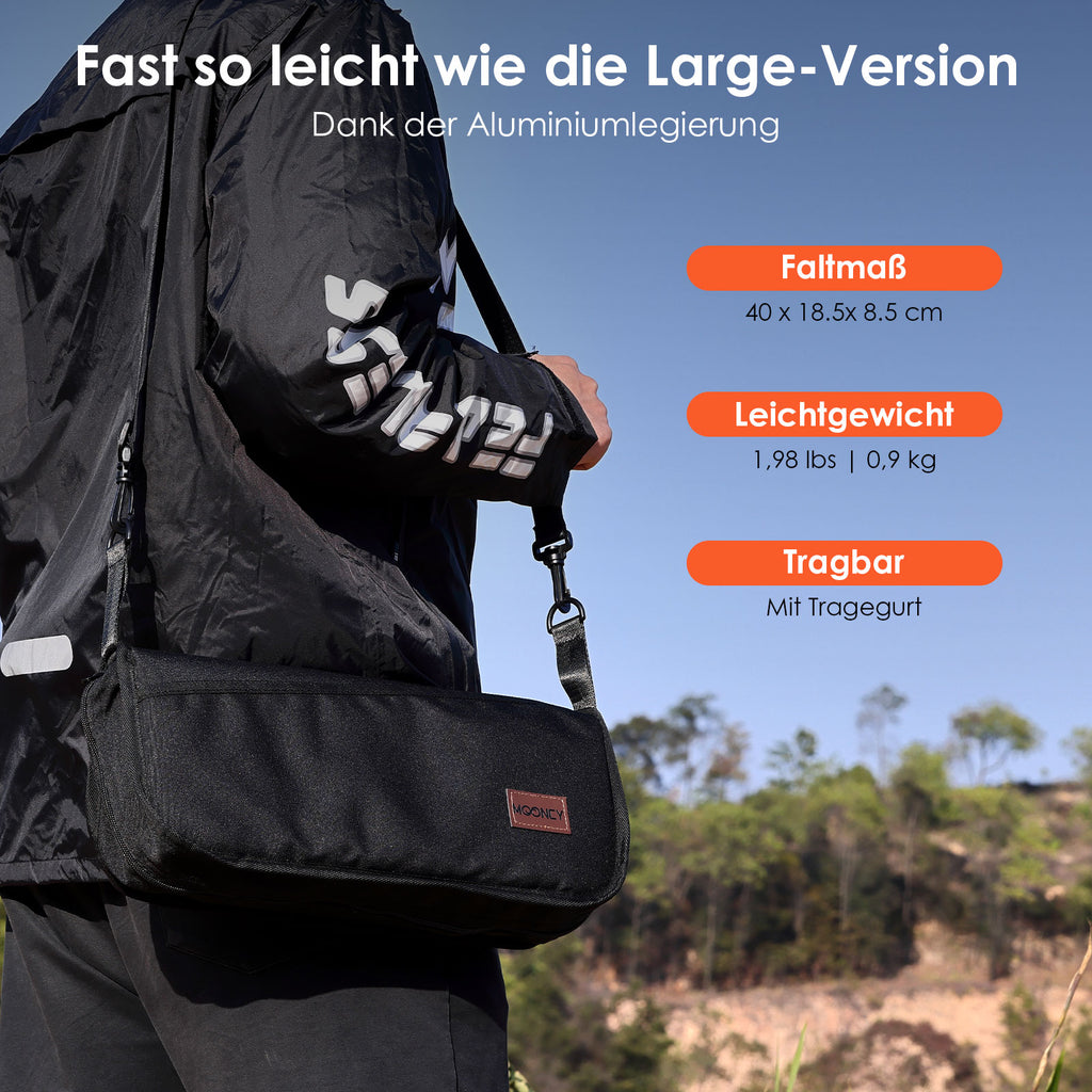 MOONCY Klapphocker Faltbar, 33×26,5×32cm Tragbarer Campinghocker Klappbar, Hält bis zu 120kg, Leichter Angelhocker für Wandern, Angeln und Draussen