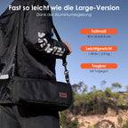 MOONCY Tragbarer Campinghocker – Revolutionäre Falttechnologie  Kleiner falten. Schneller aufklappen. Intelligenter transportieren
