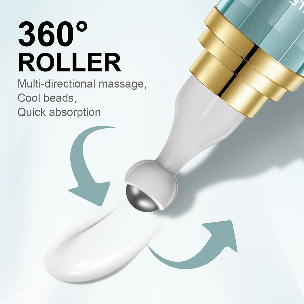 0.68oz RollerbalCollagen Eye Cream -Alcohol-Free, Long-Lasting Hydration& Deep Protection, Mild Non-lrritating Formula for All Light