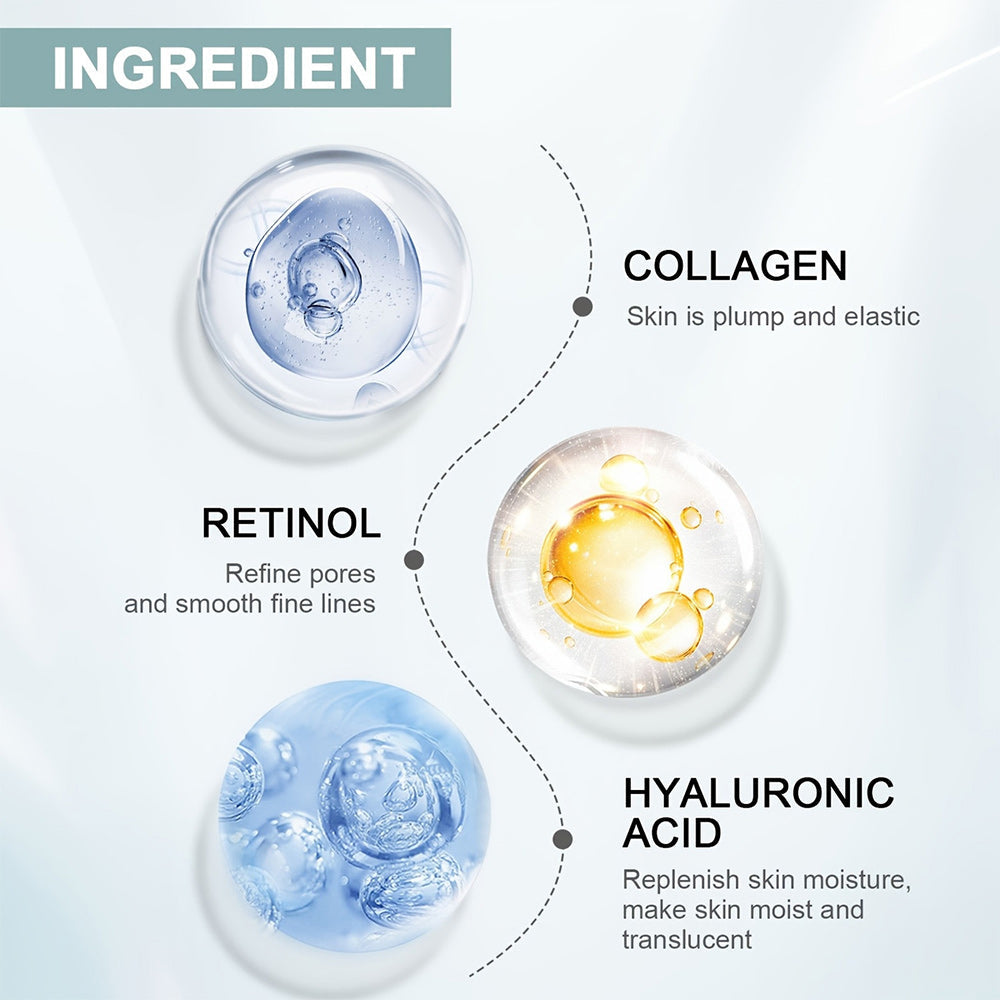 0.68oz RollerbalCollagen Eye Cream -Alcohol-Free, Long-Lasting Hydration& Deep Protection, Mild Non-lrritating Formula for All Light