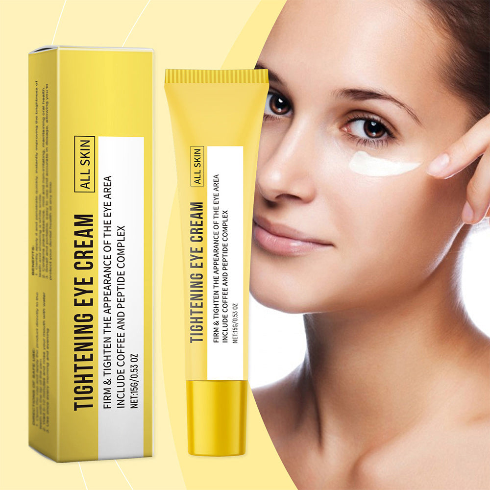 15g Vitamin E FirmingEye Cream with Honeysuckle Extract Provides ComprehensiveEye Care -Brightening, Tightening Light Beige Care - MakeYour Eyes Look More Beautiful. A must-have gift for 7 Valentine's Day and Mother's Day/Light Beige care products
